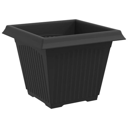 vidaXL Plant Pots 24 pcs Black Plastic 6