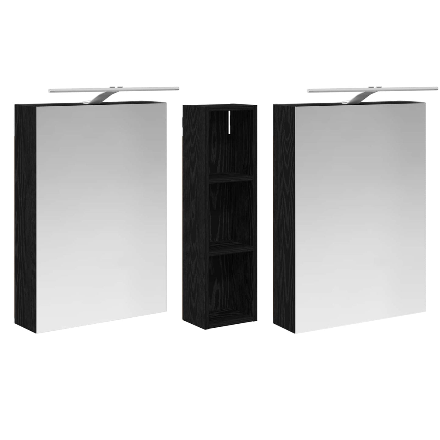 vidaXL Bathroom Cabinet Set 3 pcs 120 x 14.5 x 70 cm Engineered wood 5