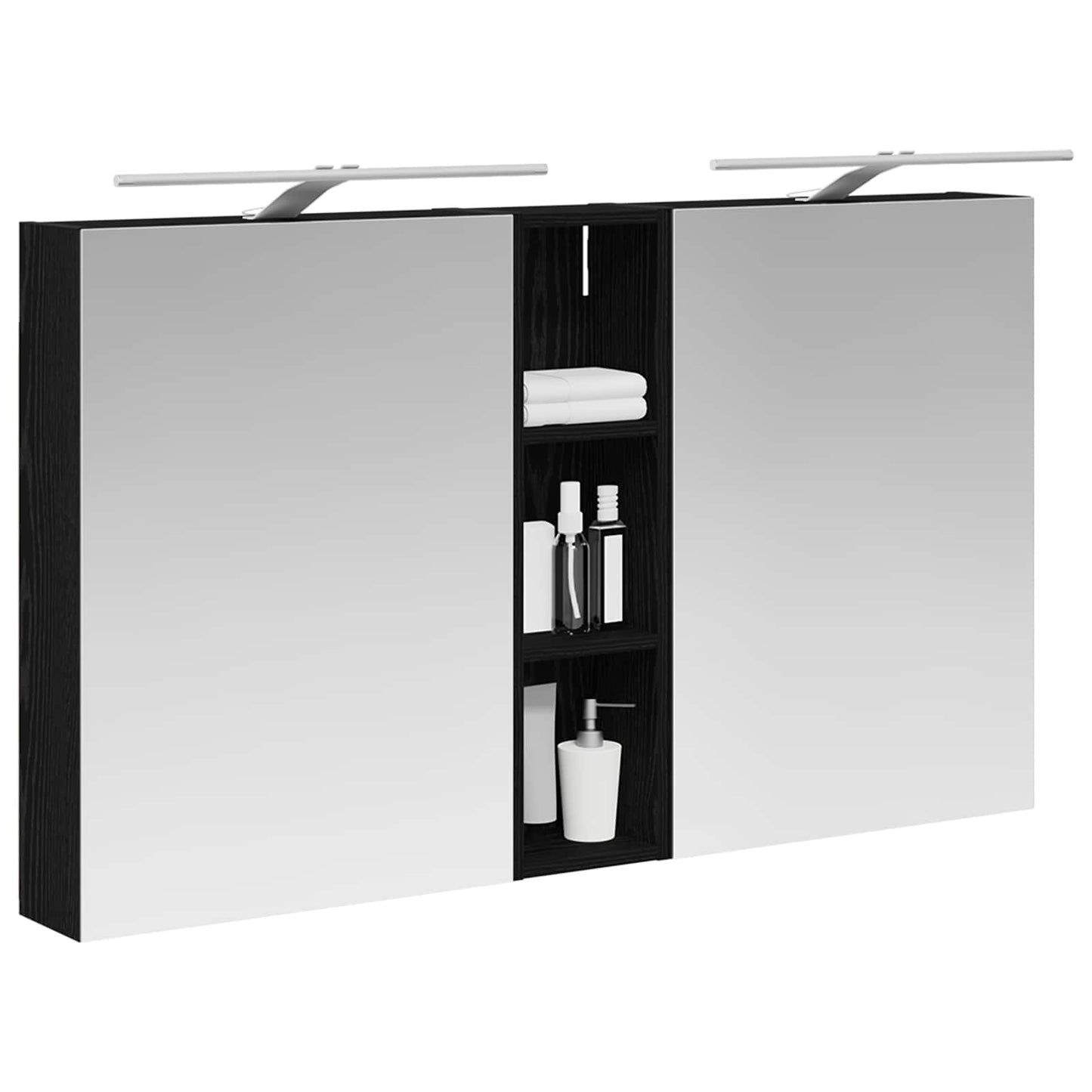vidaXL Bathroom Cabinet Set 3 pcs 120 x 14.5 x 70 cm Engineered wood 3