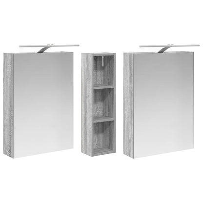 vidaXL Bathroom Cabinet Set 3 pcs 120 x 14.5 x 70 cm Engineered wood 5