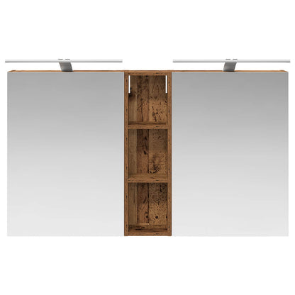 vidaXL Bathroom Cabinet Set 3 pcs 120 x 14.5 x 70 cm Engineered wood 6