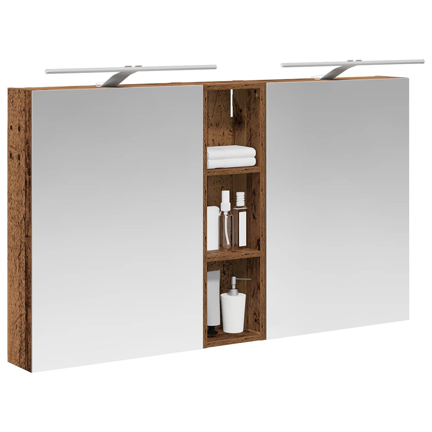 vidaXL Bathroom Cabinet Set 3 pcs 120 x 14.5 x 70 cm Engineered wood 3