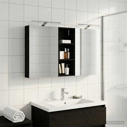 vidaXL Bathroom Cabinet Set 3 pcs 130 x 14.5 x 70 cm Engineered wood 4