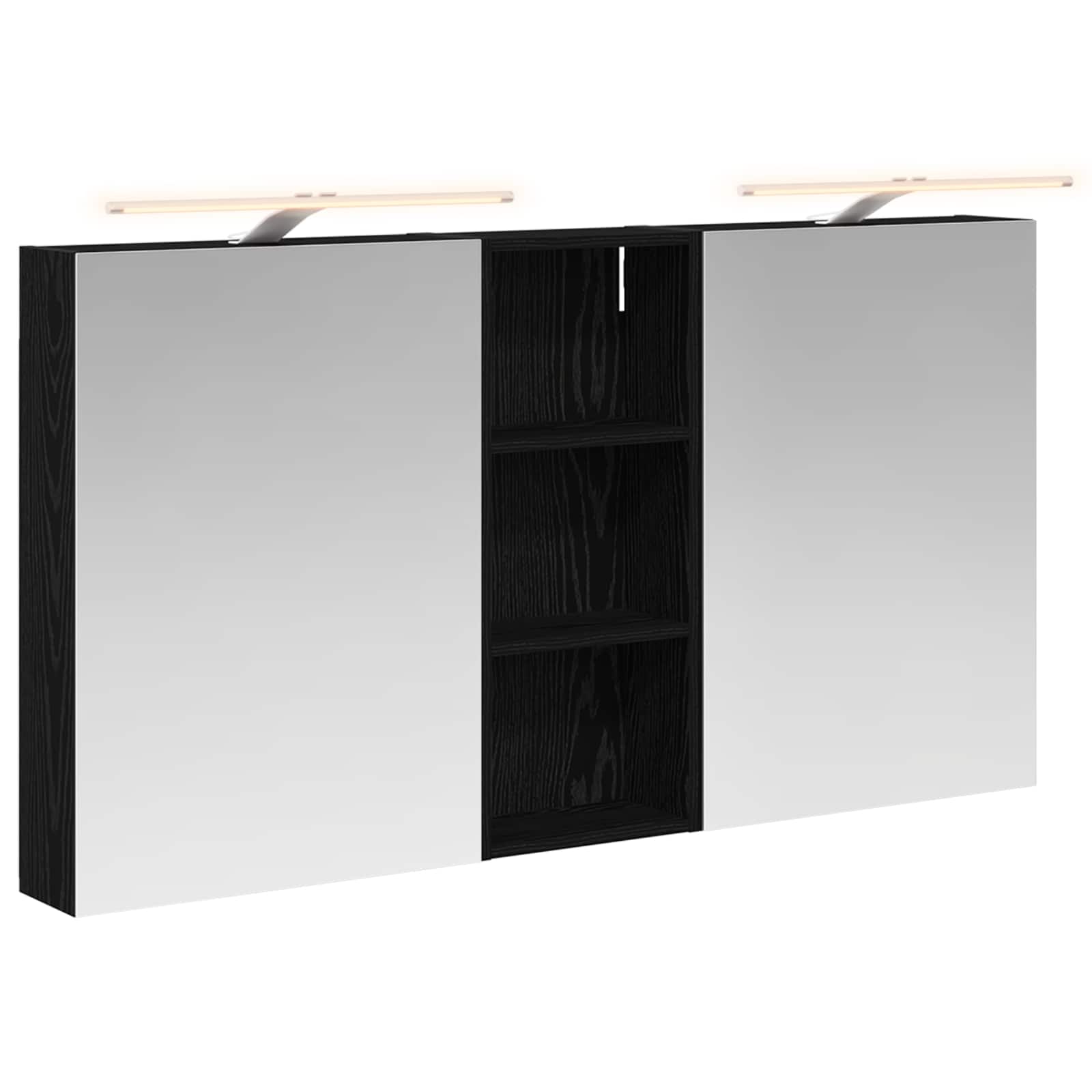 vidaXL Bathroom Cabinet Set 3 pcs 130 x 14.5 x 70 cm Engineered wood 2