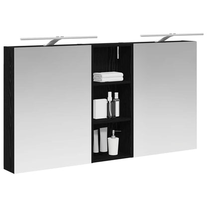 vidaXL Bathroom Cabinet Set 3 pcs 130 x 14.5 x 70 cm Engineered wood 3