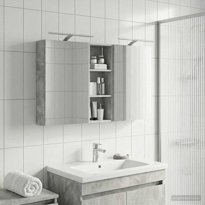 vidaXL Bathroom Cabinet Set 3 pcs 130 x 14.5 x 70 cm Engineered wood 1
