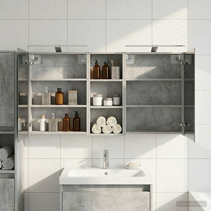 vidaXL Bathroom Cabinet Set 3 pcs 130 x 14.5 x 70 cm Engineered wood 4