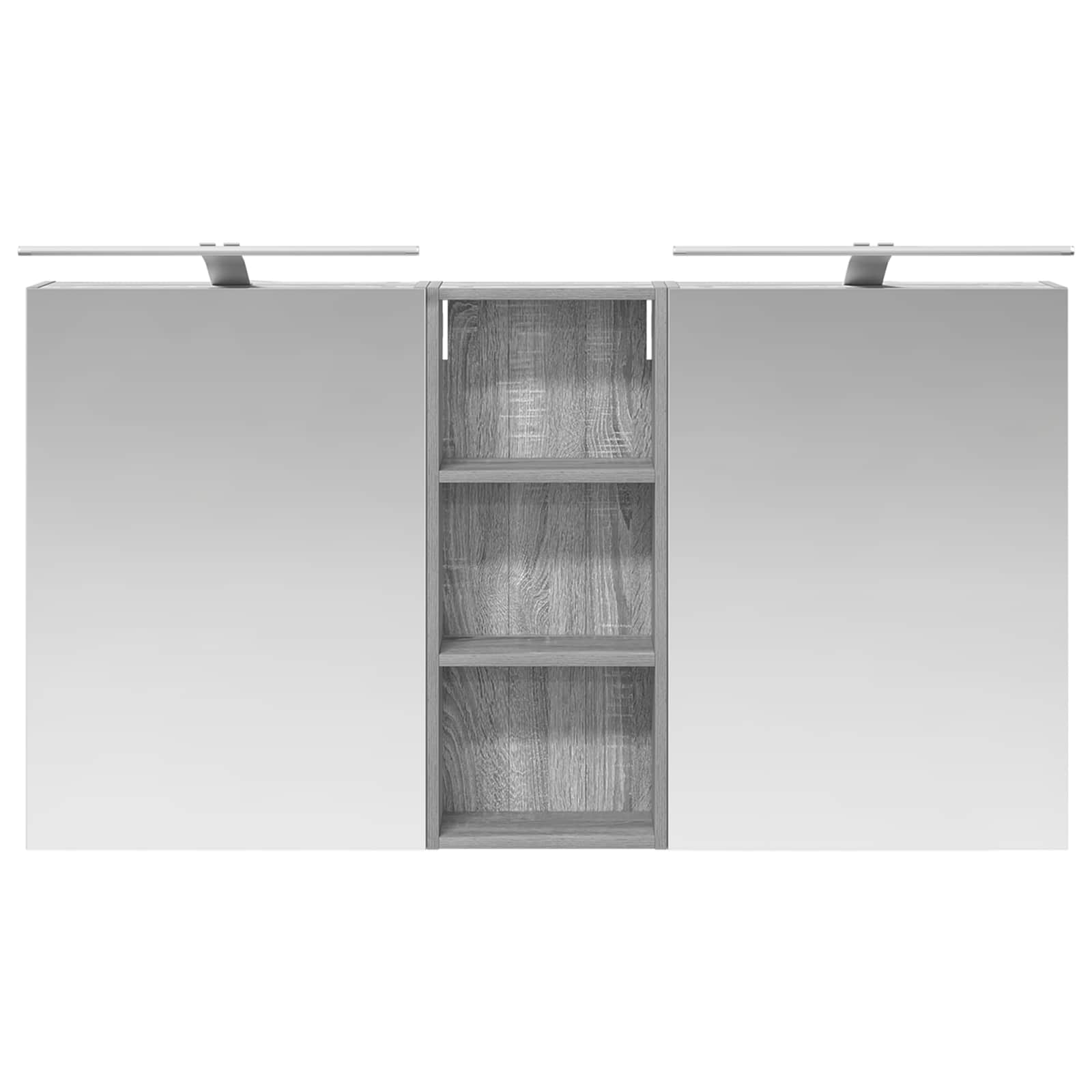 vidaXL Bathroom Cabinet Set 3 pcs 130 x 14.5 x 70 cm Engineered wood 6