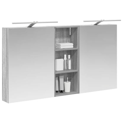 vidaXL Bathroom Cabinet Set 3 pcs 130 x 14.5 x 70 cm Engineered wood 3