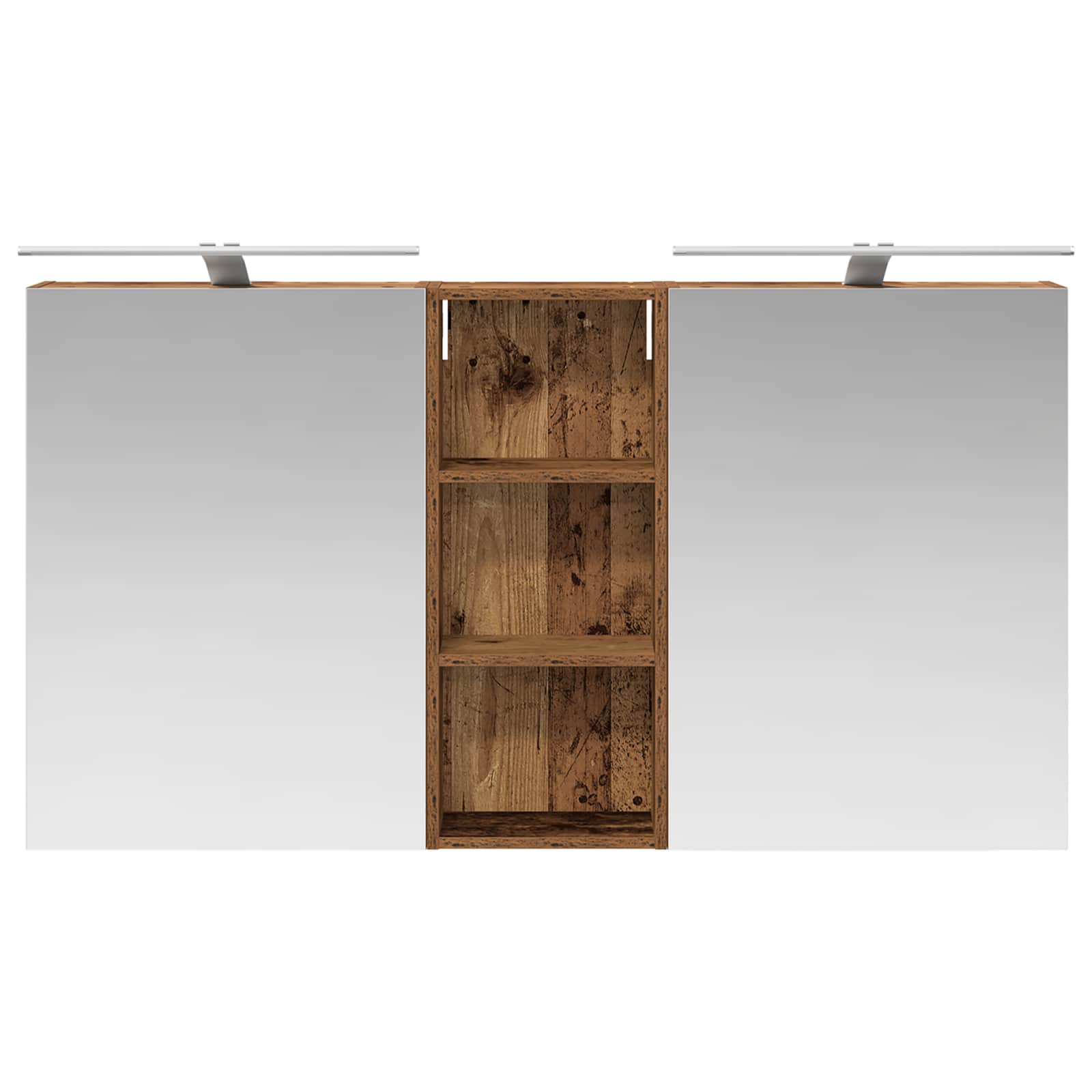 vidaXL Bathroom Cabinet Set 3 pcs 130 x 14.5 x 70 cm Engineered wood 6