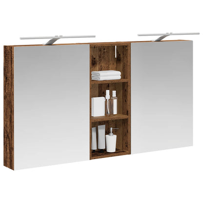 vidaXL Bathroom Cabinet Set 3 pcs 130 x 14.5 x 70 cm Engineered wood 3