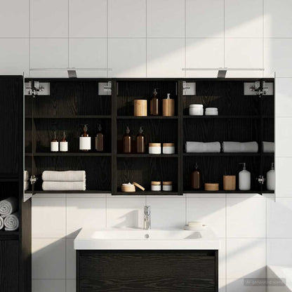 vidaXL Bathroom Cabinet Set 3 pcs 140 x 14.5 x 70 cm Engineered wood 1