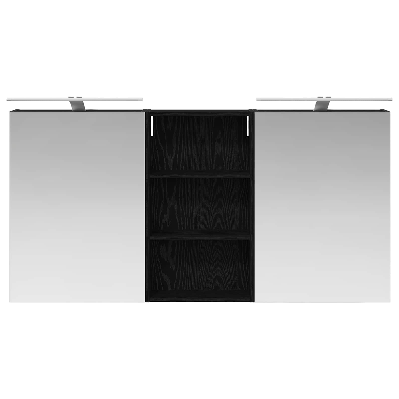 vidaXL Bathroom Cabinet Set 3 pcs 140 x 14.5 x 70 cm Engineered wood 6