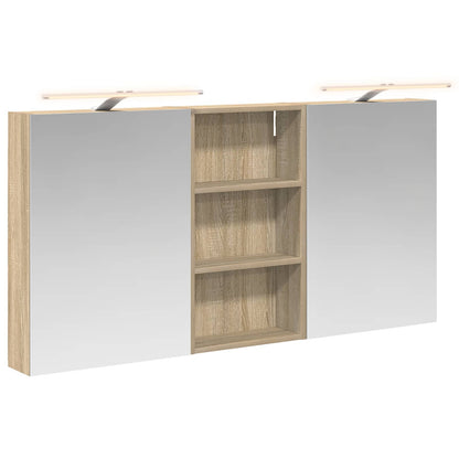 vidaXL Bathroom Cabinet Set 3 pcs 140 x 14.5 x 70 cm Engineered wood 2