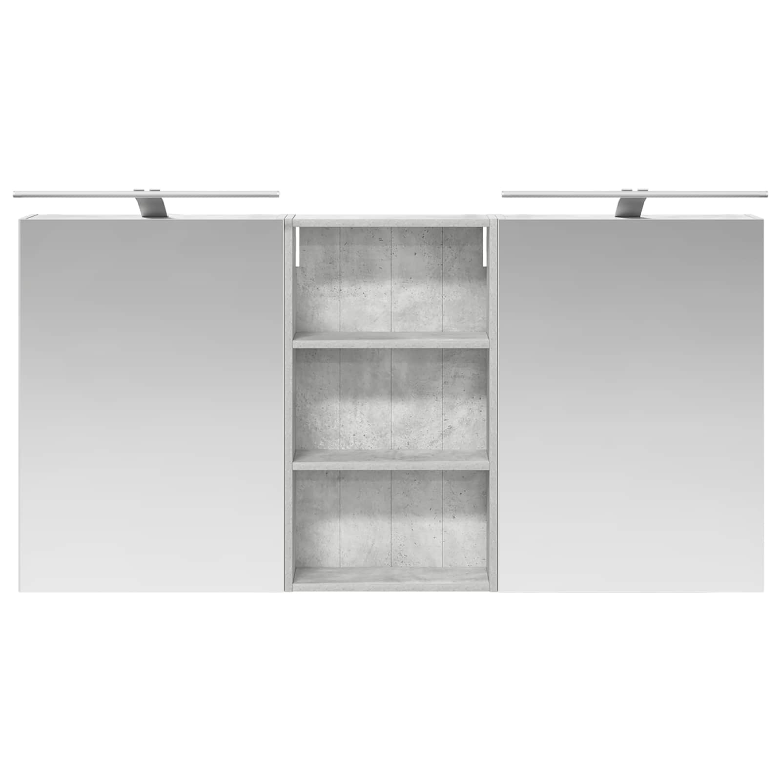 vidaXL Bathroom Cabinet Set 3 pcs 140 x 14.5 x 70 cm Engineered wood 6
