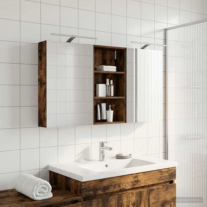 vidaXL Bathroom Cabinet Set 3 pcs 140 x 14.5 x 70 cm Engineered wood 4