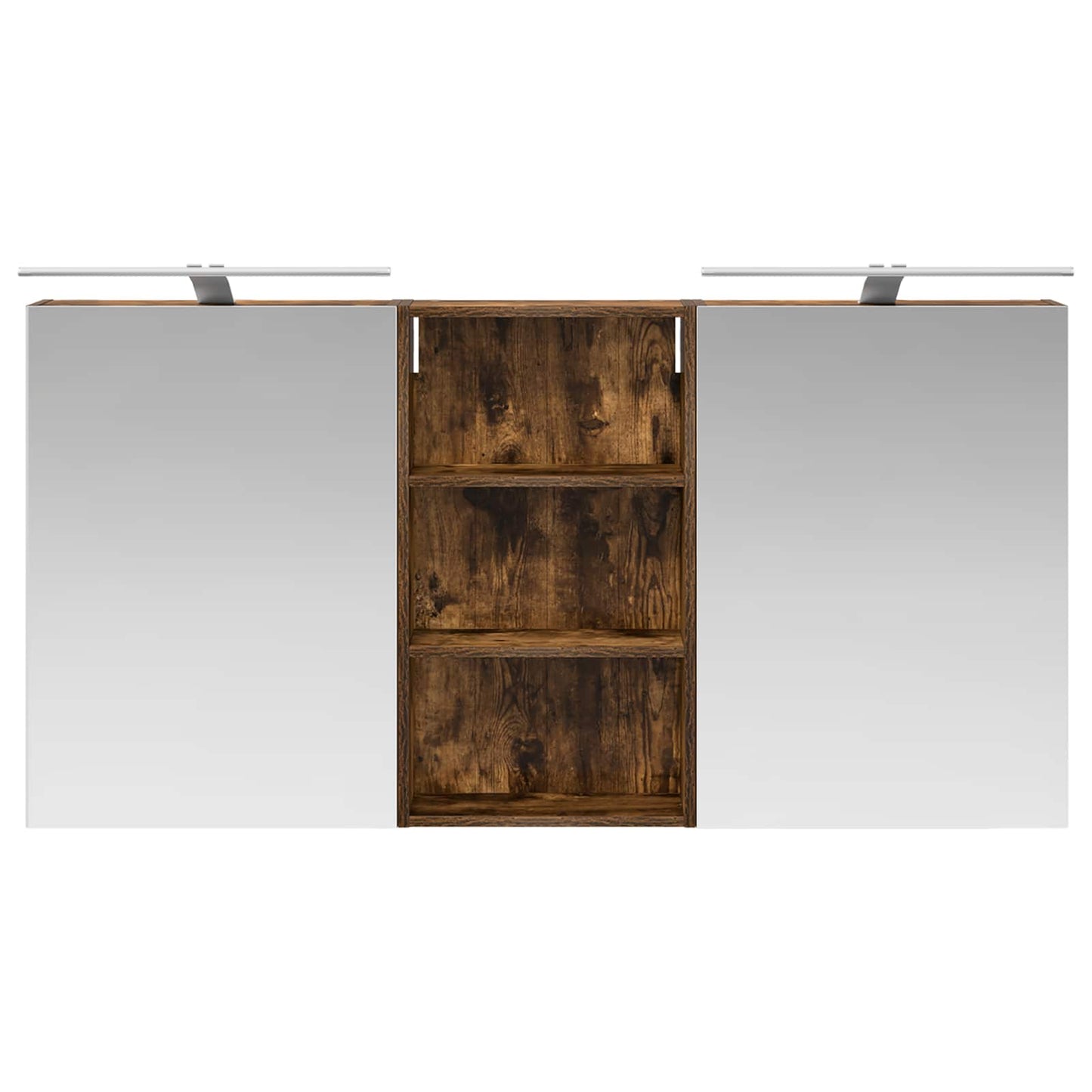 vidaXL Bathroom Cabinet Set 3 pcs 140 x 14.5 x 70 cm Engineered wood 6