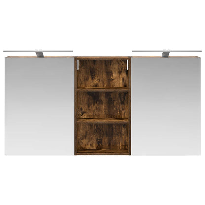 vidaXL Bathroom Cabinet Set 3 pcs 140 x 14.5 x 70 cm Engineered wood 6