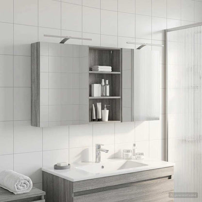 vidaXL Bathroom Cabinet Set 3 pcs 140 x 14.5 x 70 cm Engineered wood 1