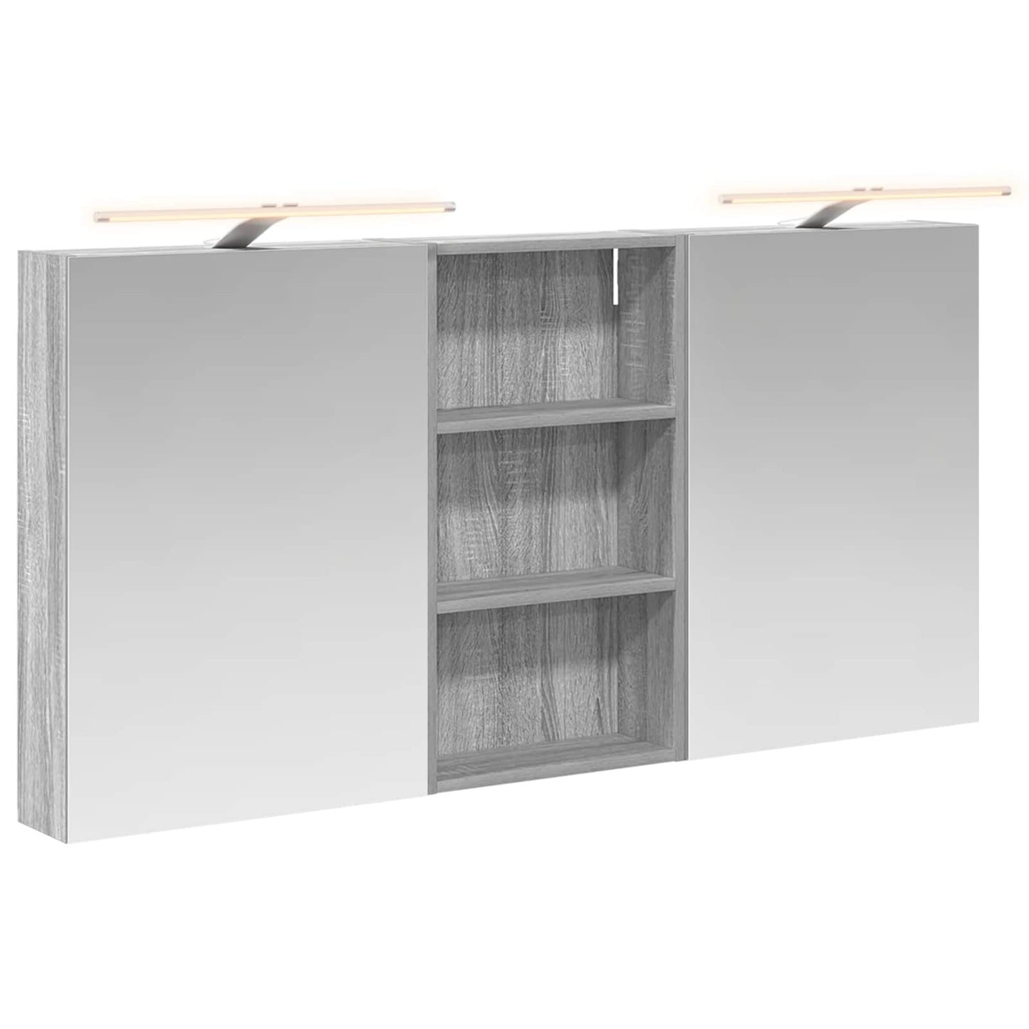 vidaXL Bathroom Cabinet Set 3 pcs 140 x 14.5 x 70 cm Engineered wood 2