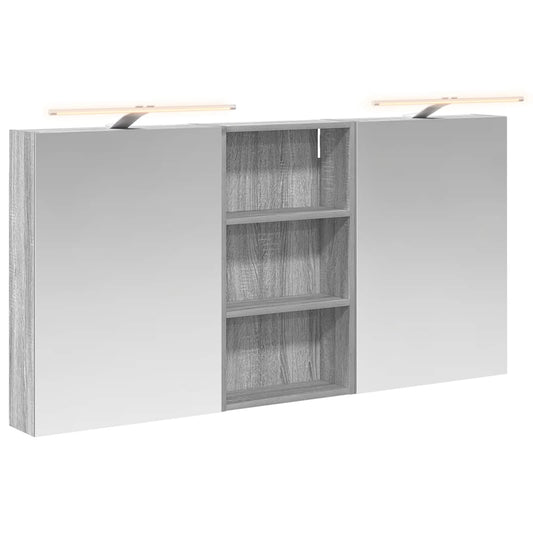 vidaXL Bathroom Cabinet Set 3 pcs 140 x 14.5 x 70 cm Engineered wood 2