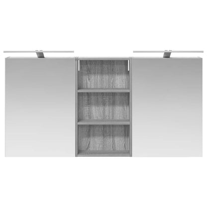 vidaXL Bathroom Cabinet Set 3 pcs 140 x 14.5 x 70 cm Engineered wood 6