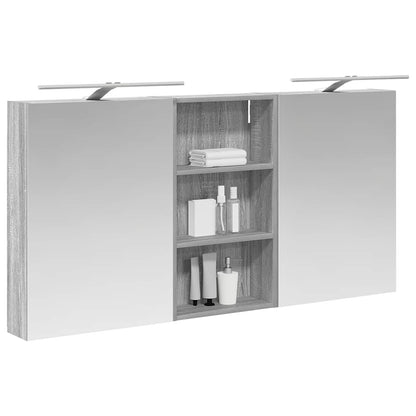 vidaXL Bathroom Cabinet Set 3 pcs 140 x 14.5 x 70 cm Engineered wood 3