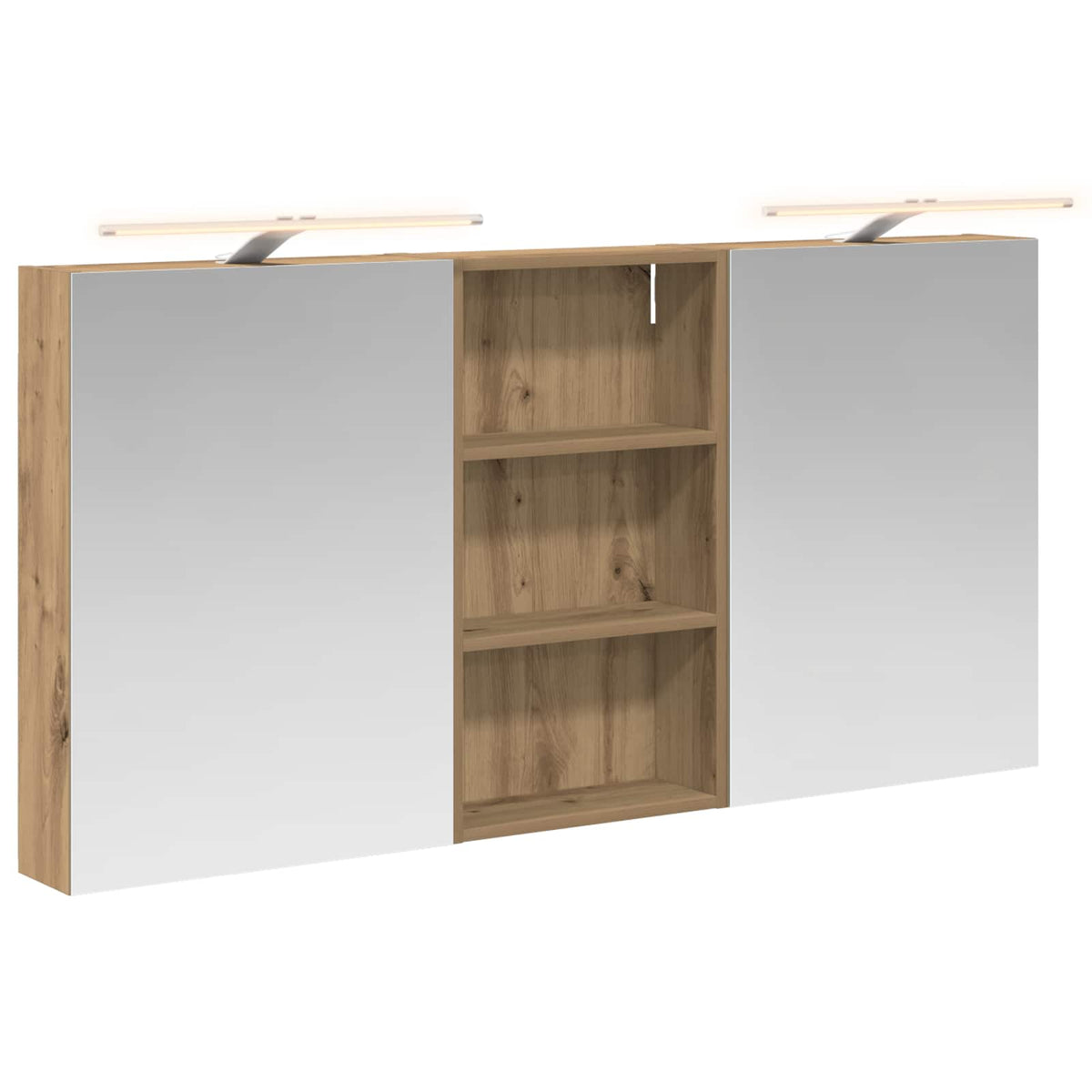 vidaXL Bathroom Cabinet Set 3 pcs 140 x 14.5 x 70 cm Engineered wood 2