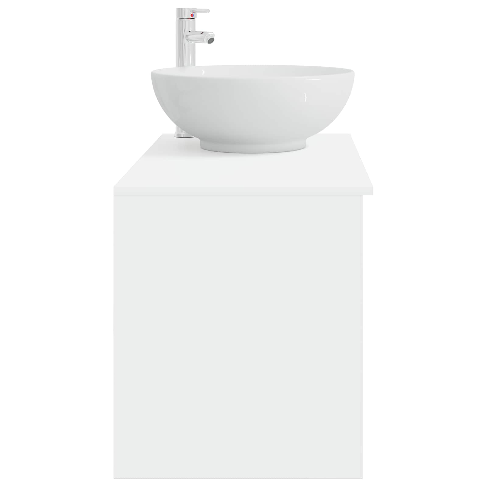 vidaXL Bathroom Furniture Set 2 pcs White Engineered Wood 5
