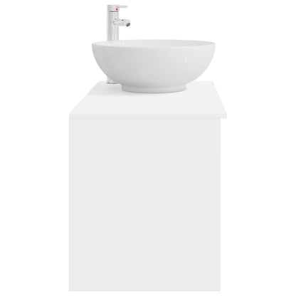 vidaXL Bathroom Furniture Set 2 pcs White Engineered Wood 5