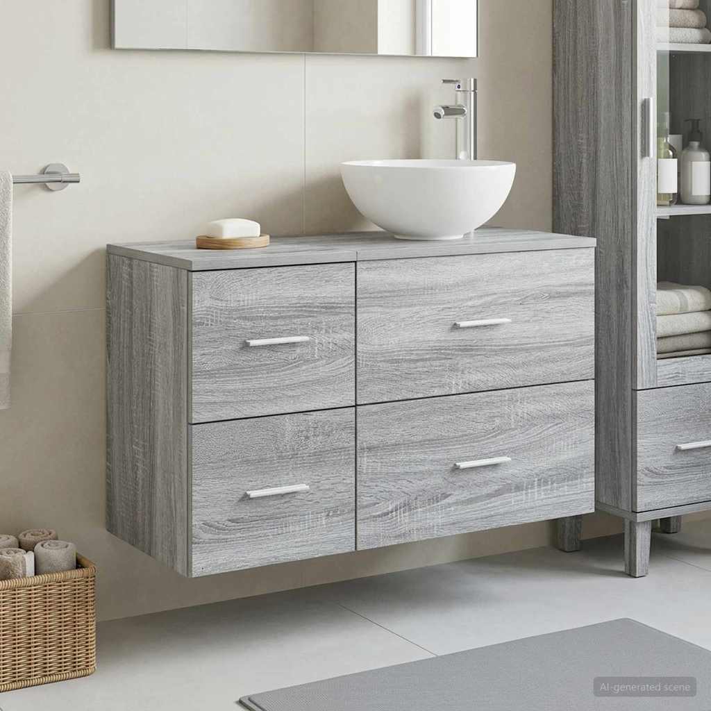 vidaXL Bathroom Cabinet Set 2 pcs 79.5 x 41 x 80 cm
