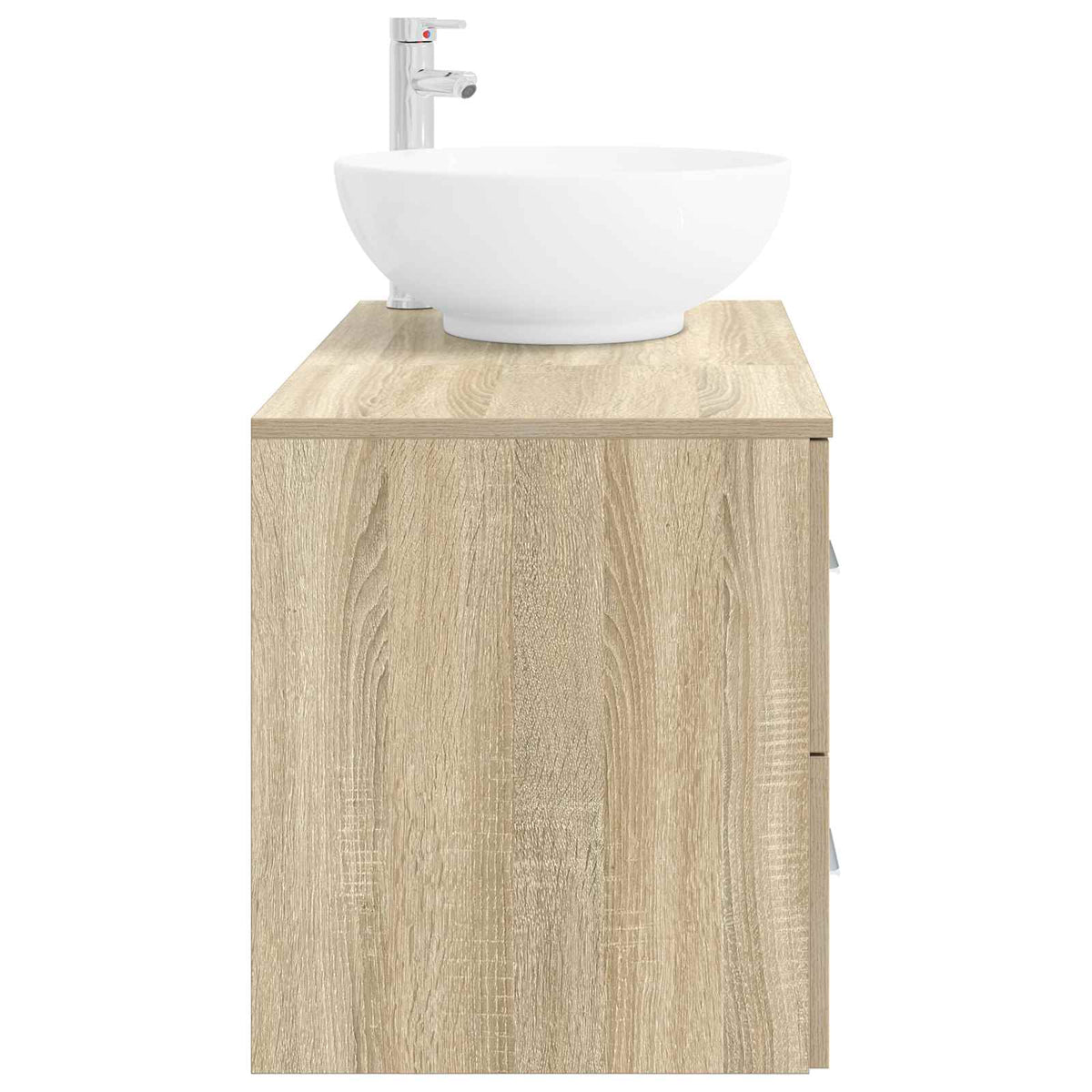 vidaXL Bathroom Furniture Set 2 pcs Sonoma Oak Engineered Wood 4