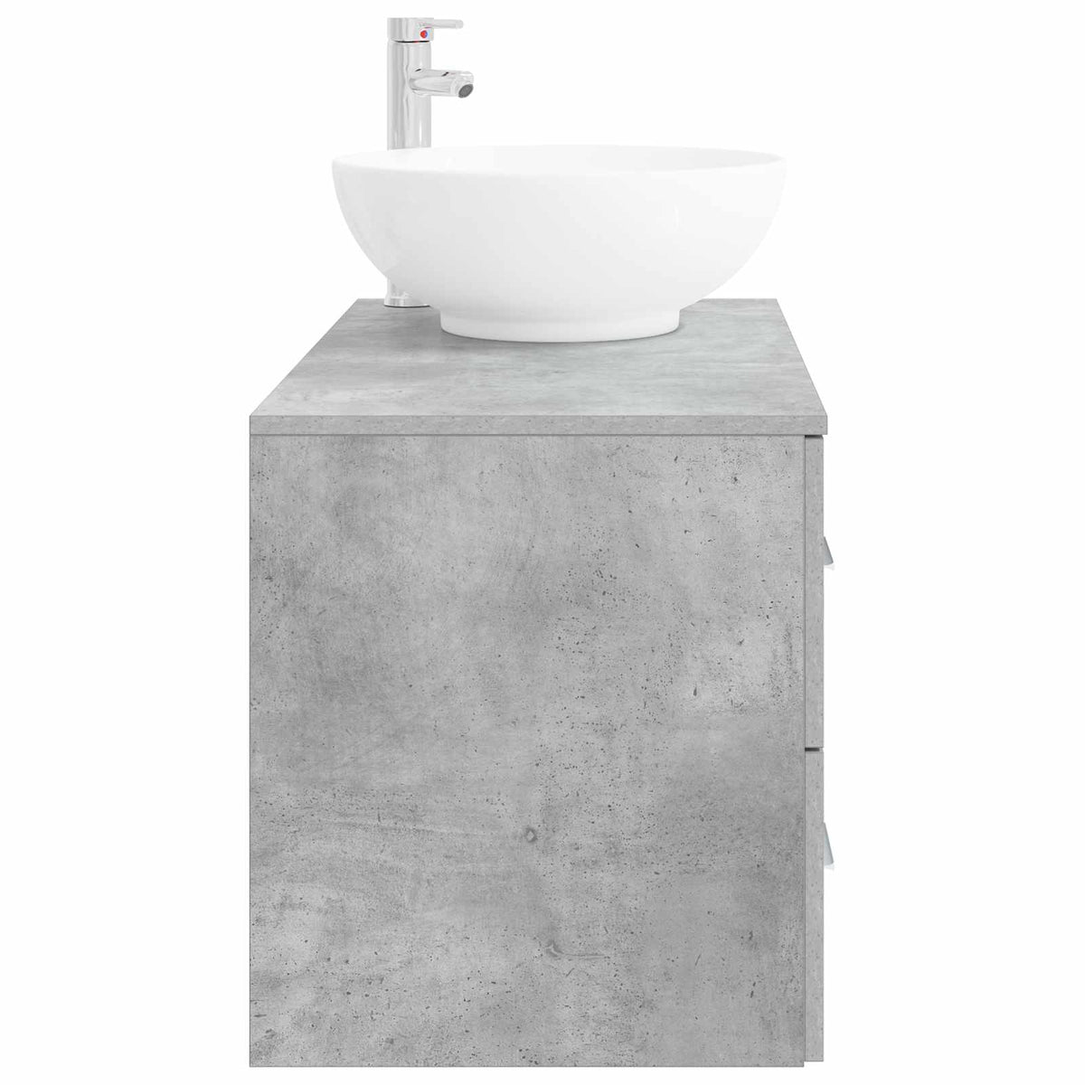 vidaXL Bathroom Furniture Set 2 pcs Concrete Grey Engineered Wood 4