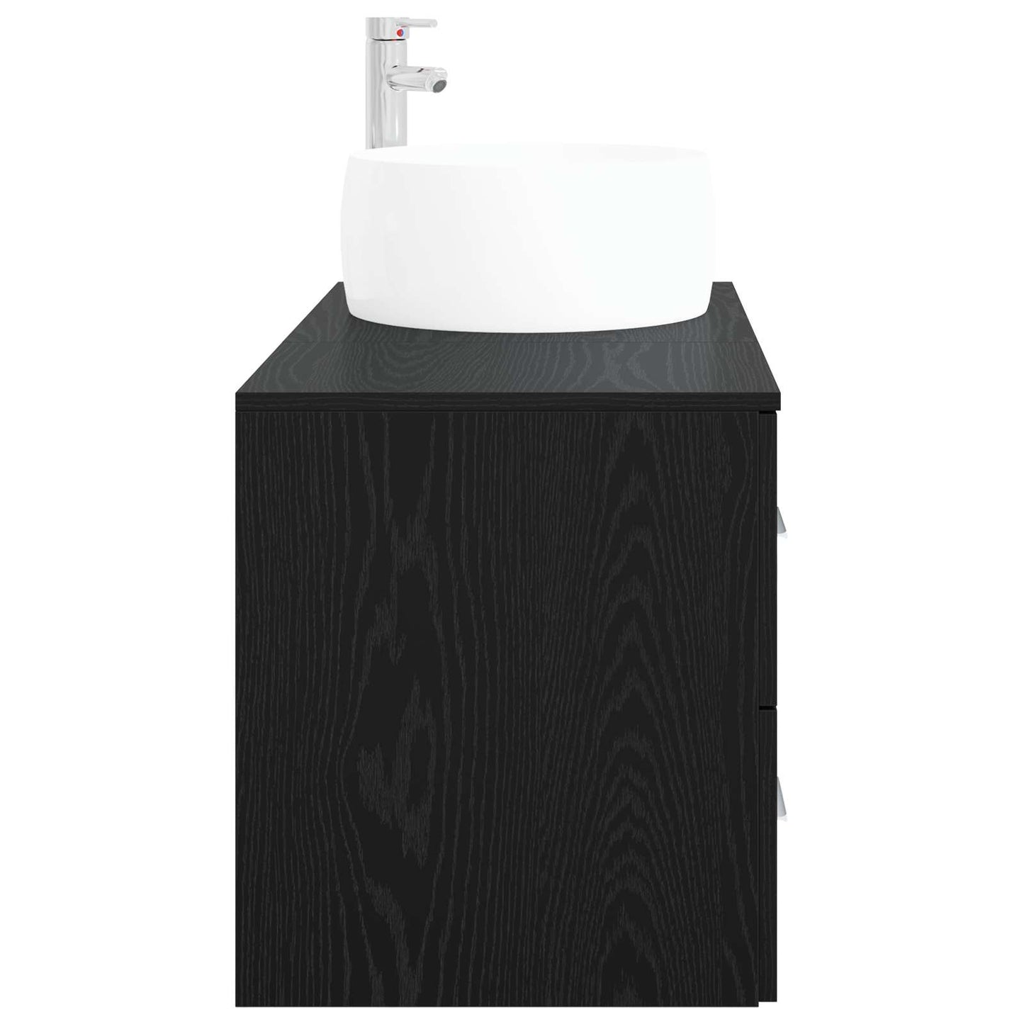 vidaXL Bathroom Furniture Set 2 pcs Black Oak Engineered Wood 4