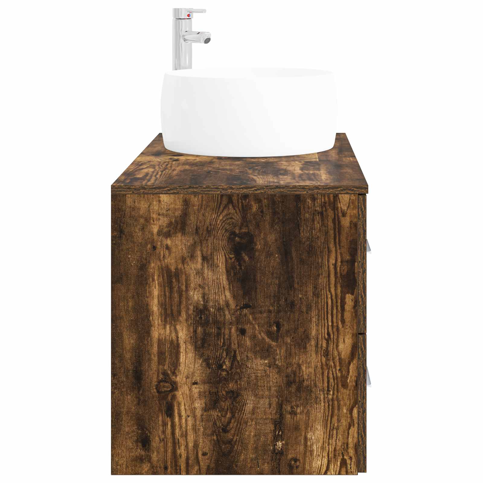 vidaXL Bathroom Furniture Set 2 pcs Smoked Oak Engineered Wood 4