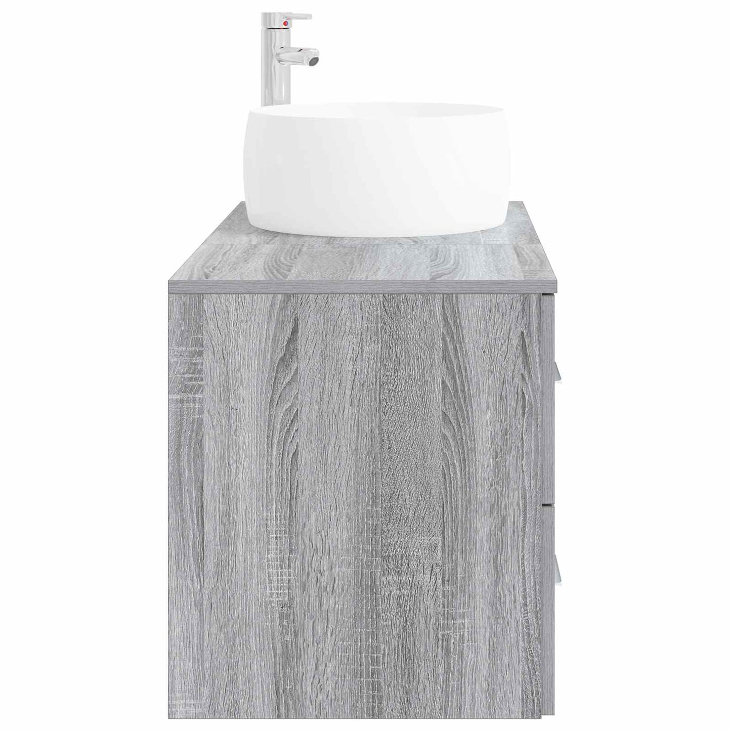 vidaXL Bathroom Furniture Set 2 pcs Grey Sonoma Engineered Wood 4