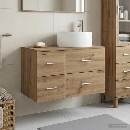 vidaXL Bathroom Cabinet Set 2 pcs 79.5 x 44.5 x 80 cm