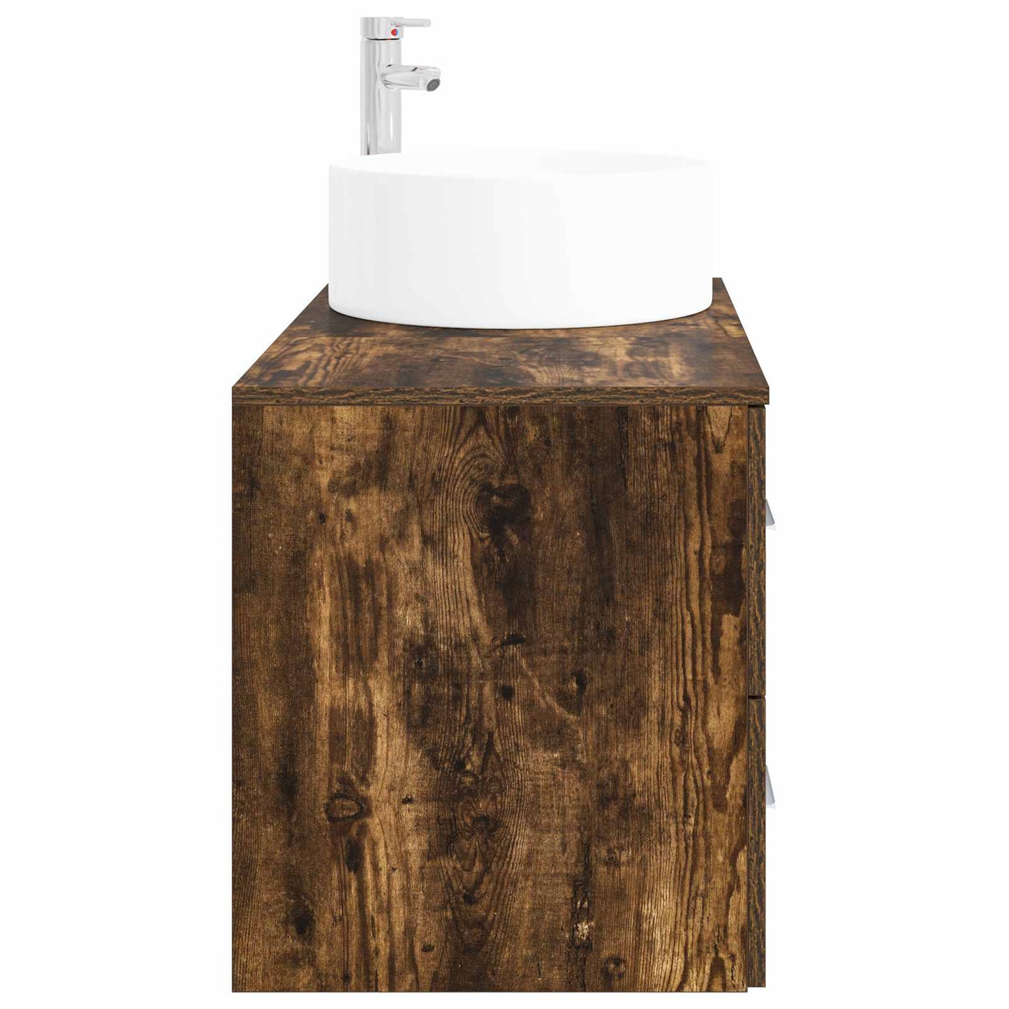 vidaXL Bathroom Furniture Set 2 pcs Smoked Oak Engineered Wood 4