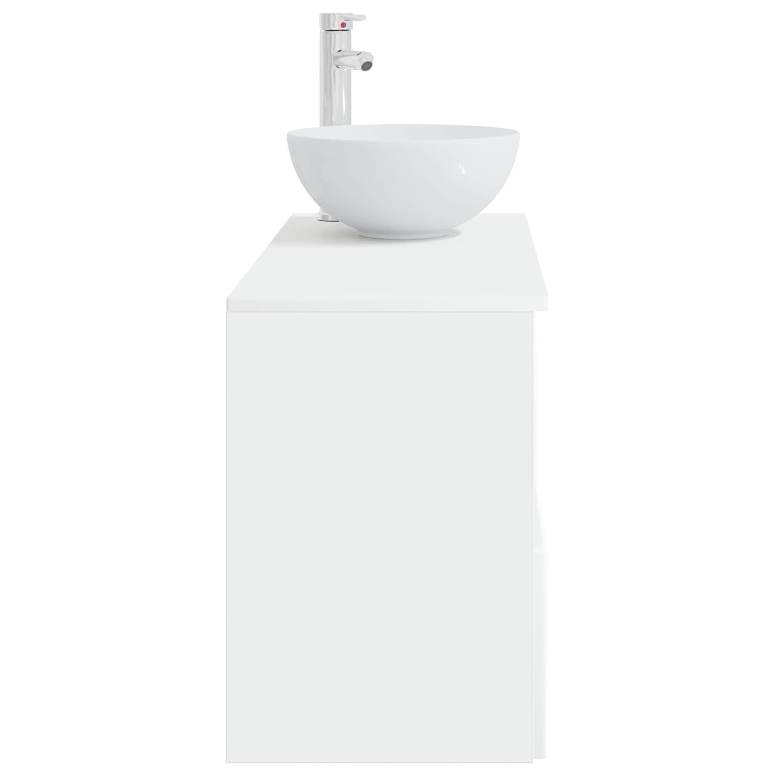 vidaXL Bathroom Furniture Set 2 pcs White Engineered Wood 5