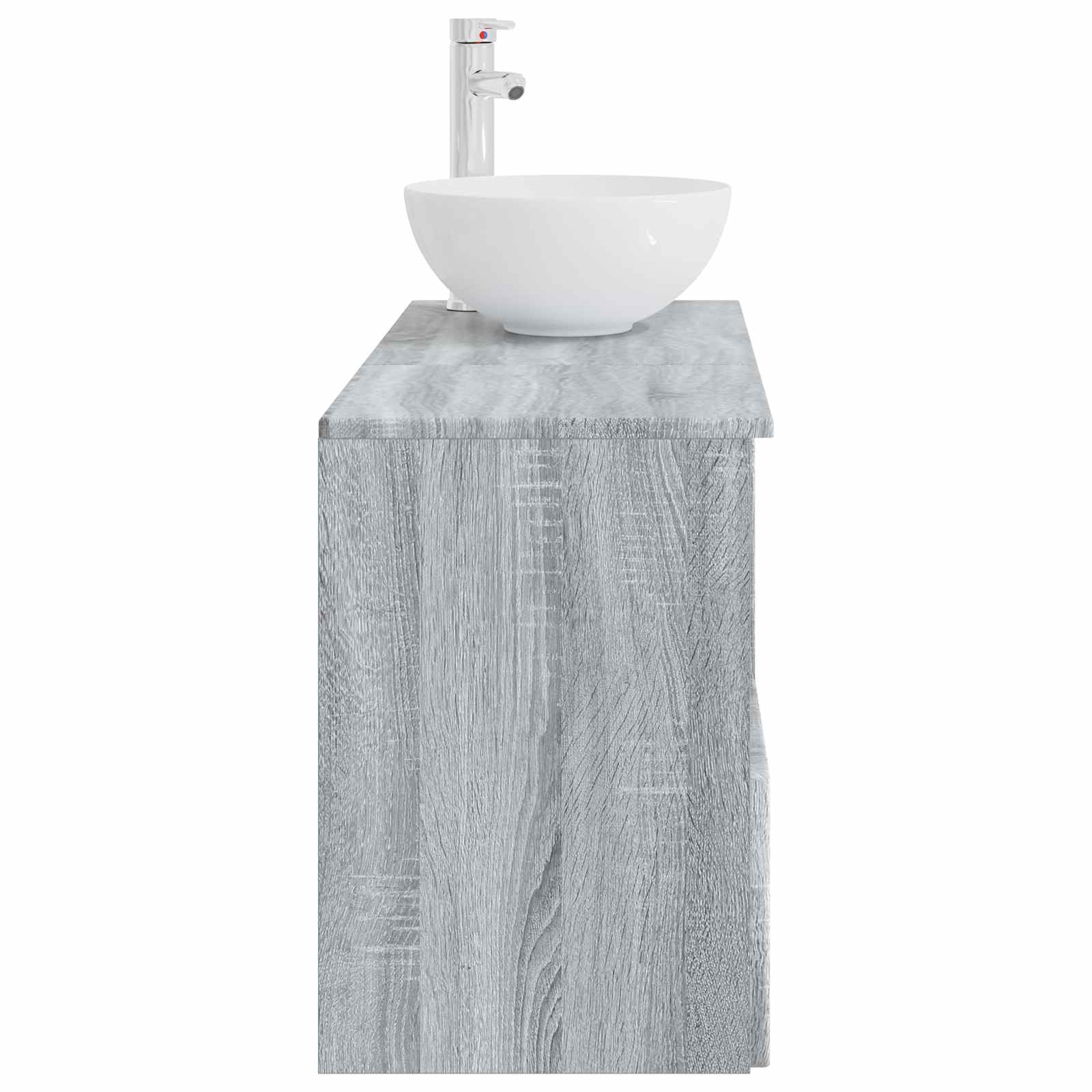 vidaXL Bathroom Furniture Set 2 pcs Grey Sonoma Engineered Wood 5