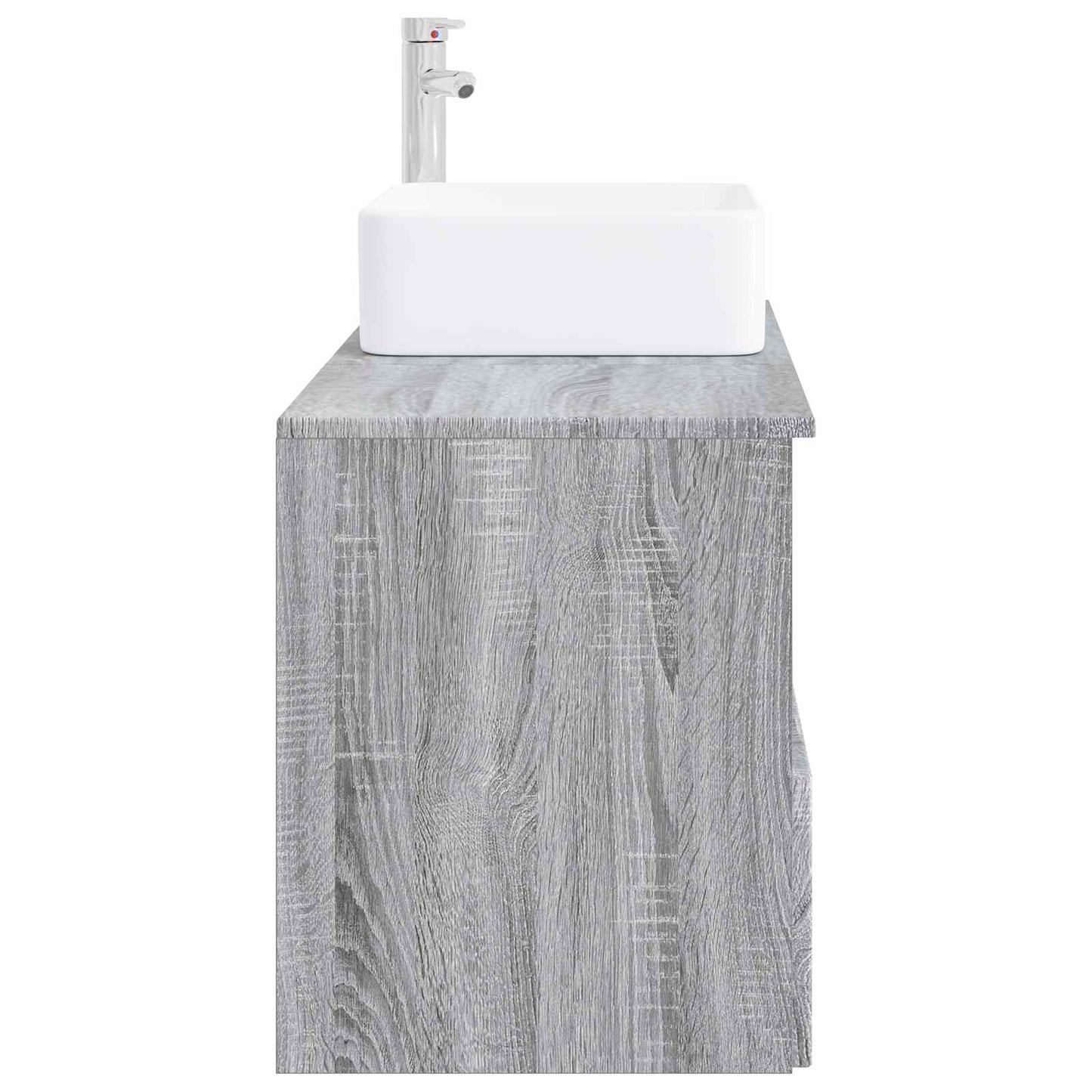 vidaXL Bathroom Furniture Set 2 pcs Grey Sonoma Engineered Wood 5