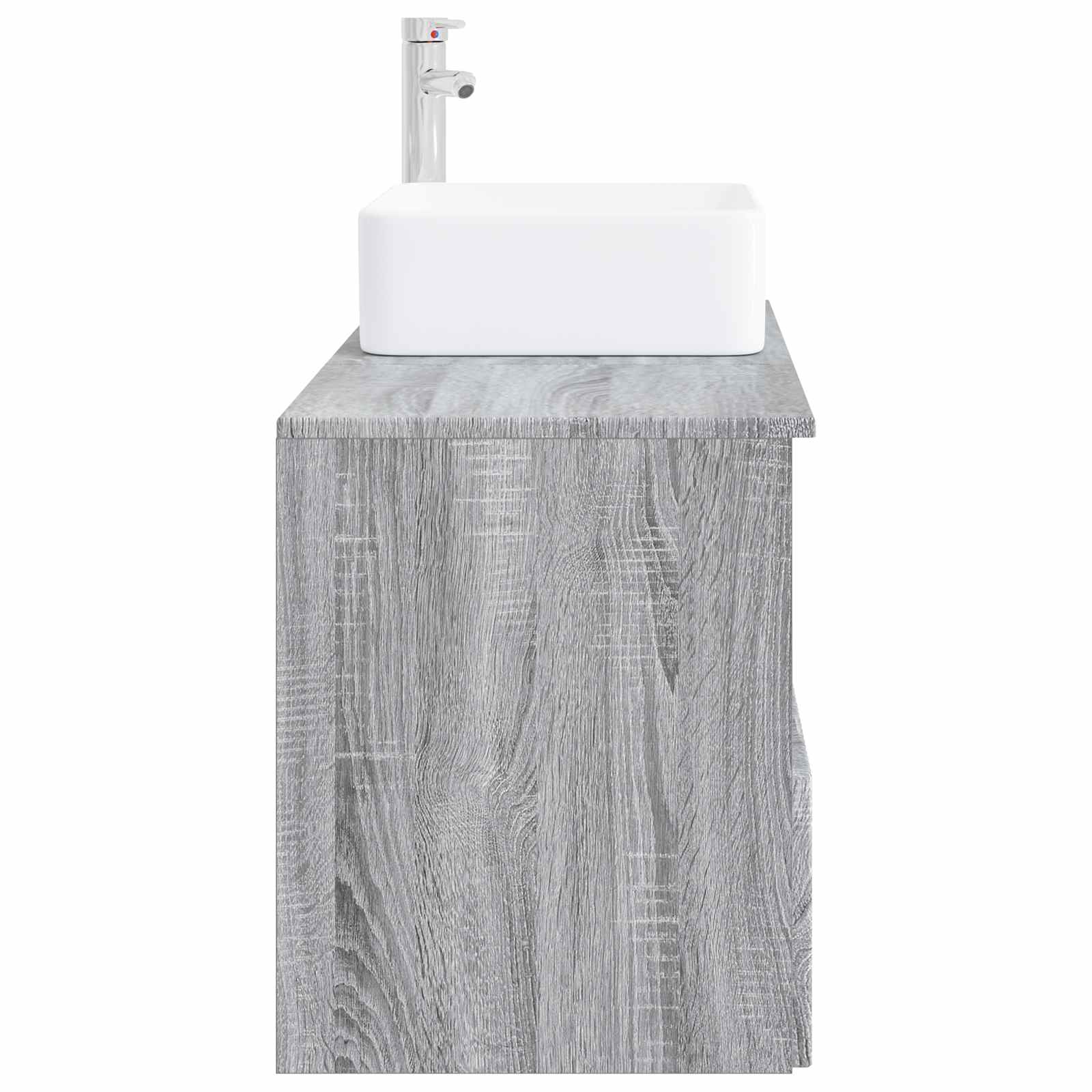 vidaXL Bathroom Furniture Set 2 pcs Grey Sonoma Engineered Wood 5