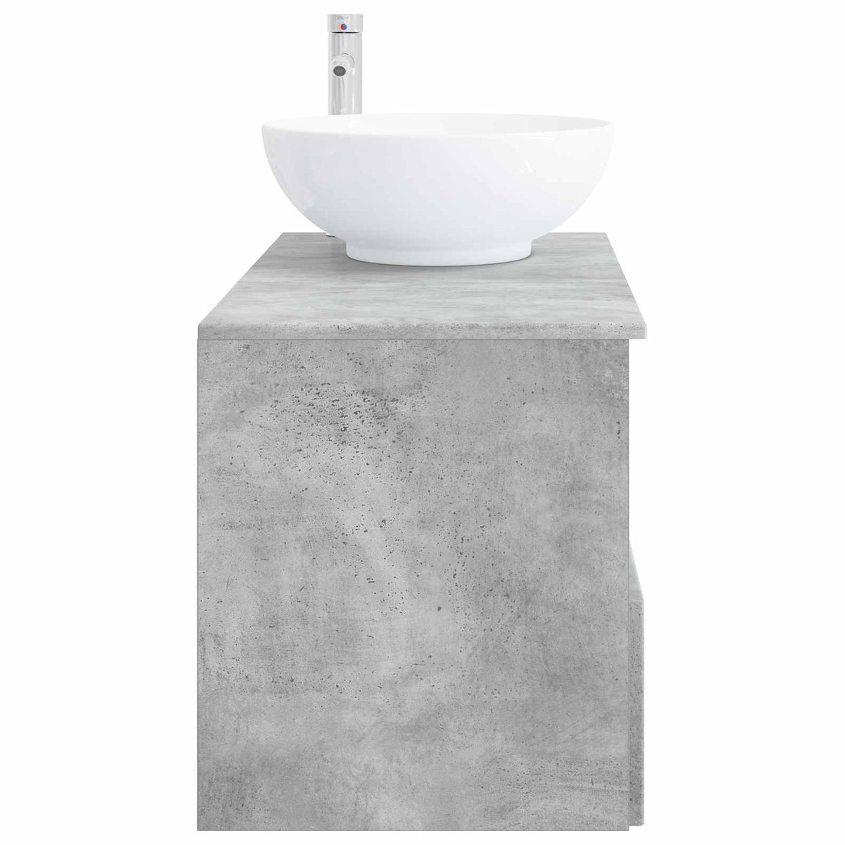 vidaXL Bathroom Furniture Set 2 pcs Concrete Grey Engineered Wood 5