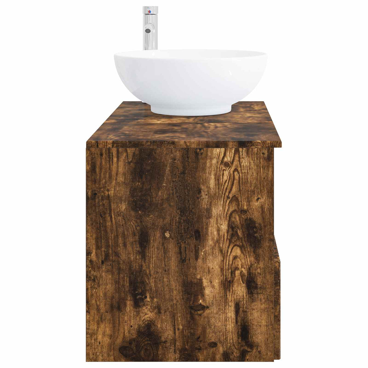 vidaXL Bathroom Furniture Set 2 pcs Smoked Oak Engineered Wood 5