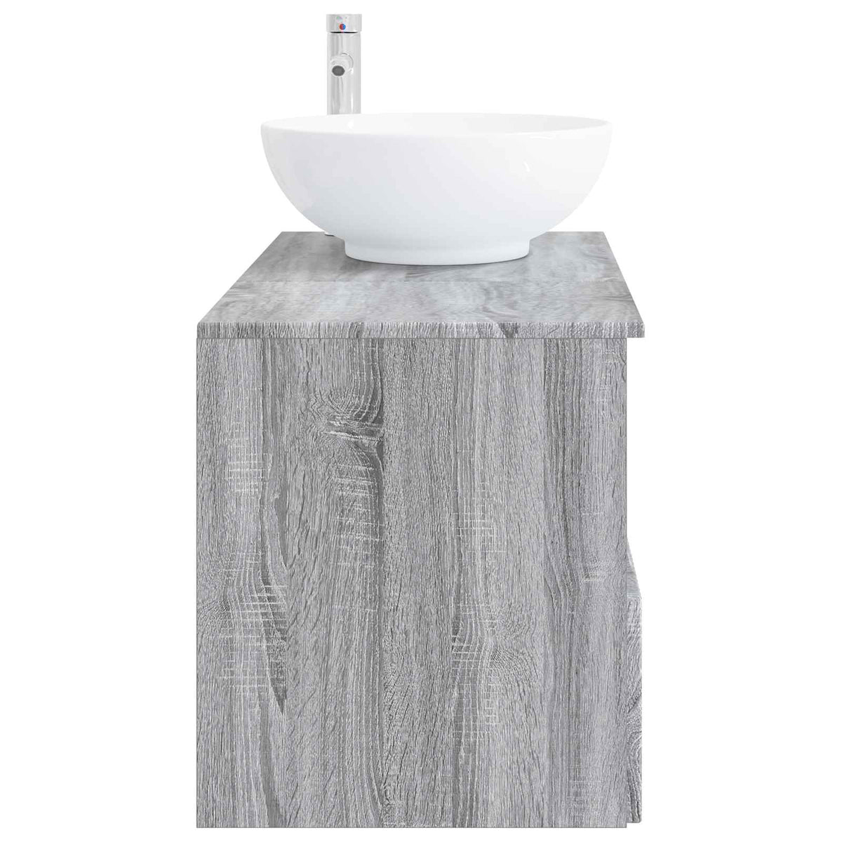 vidaXL Bathroom Furniture Set 2 pcs Grey Sonoma Engineered Wood 5