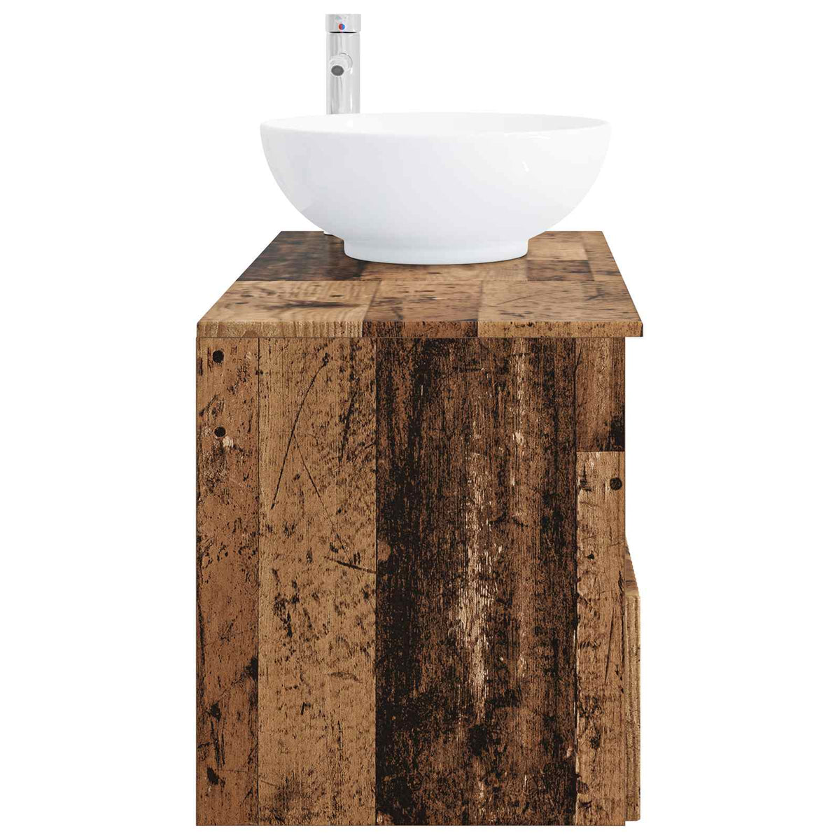 vidaXL Bathroom Furniture Set 2 pcs Old Wood Engineered Wood 5