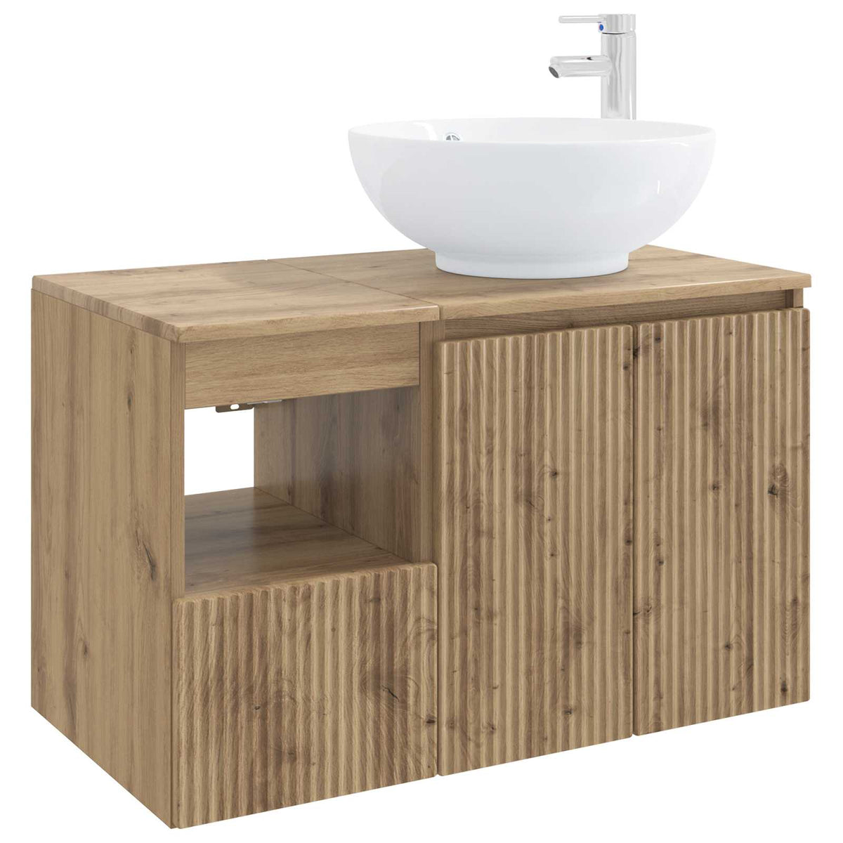 vidaXL Bathroom Furniture Set 2 pcs Artisan Oak Engineered Wood 2