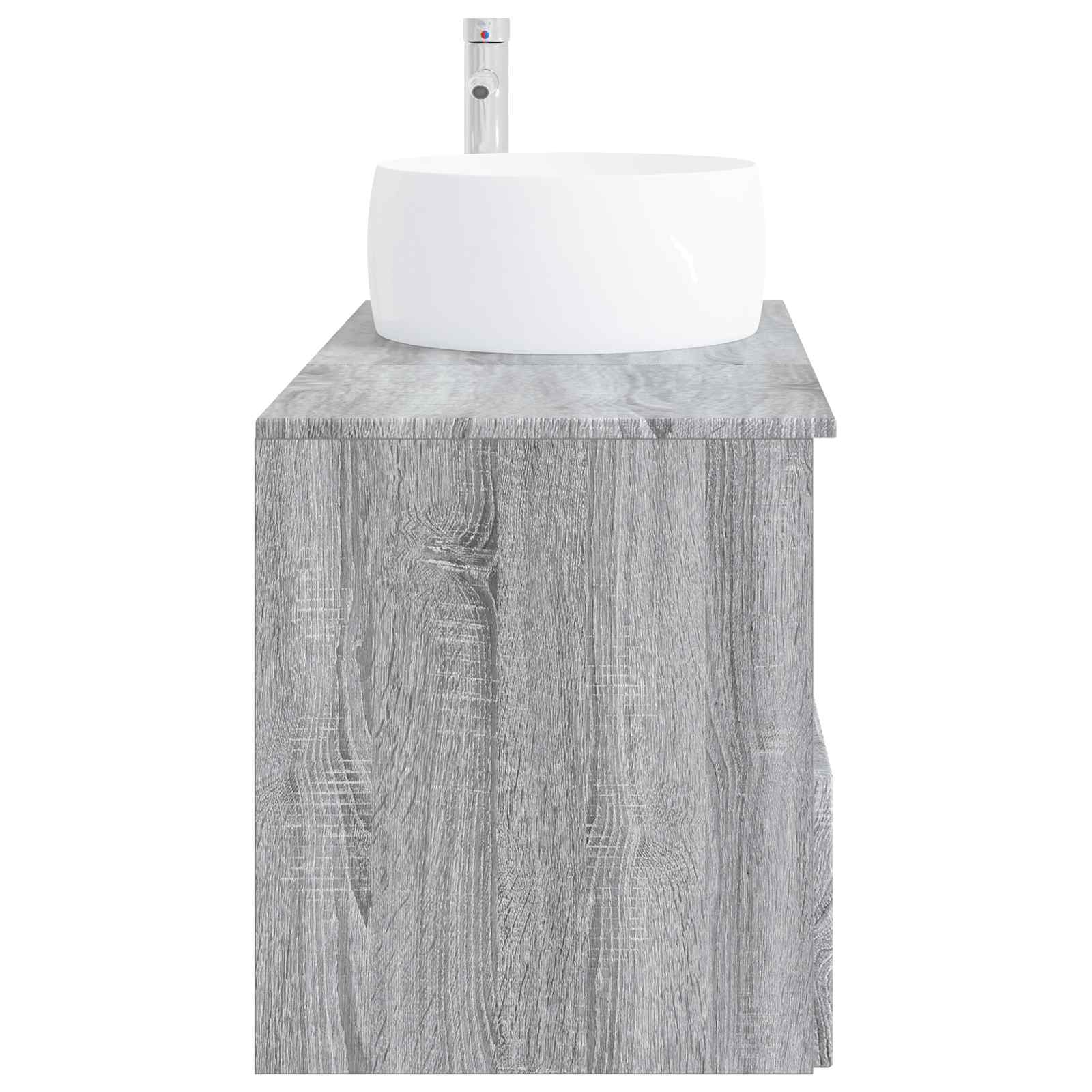 vidaXL Bathroom Furniture Set 2 pcs Grey Sonoma Engineered Wood 5