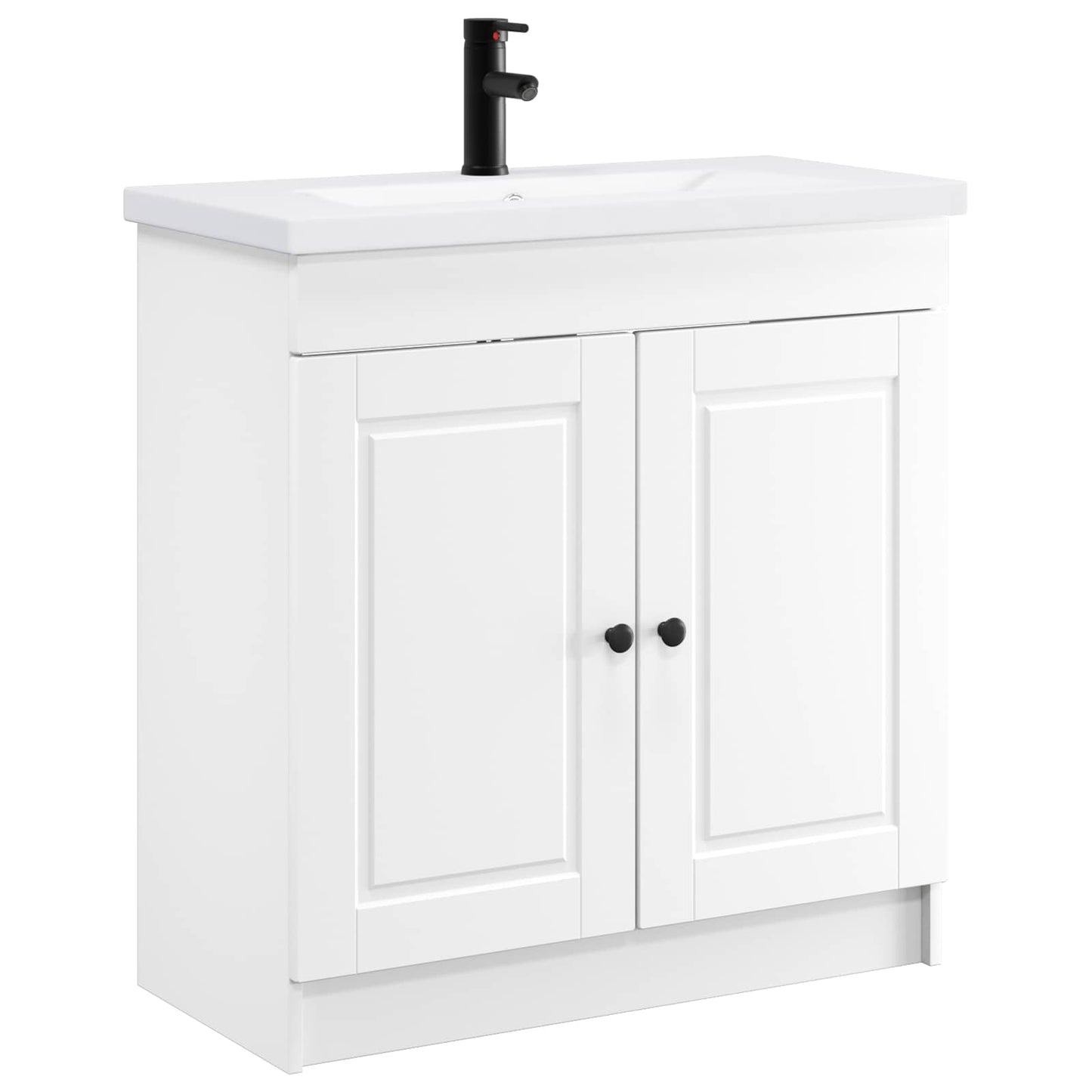 vidaXL Bathroom Furniture Set White 78.5 x 37.5 x 81 cm 2