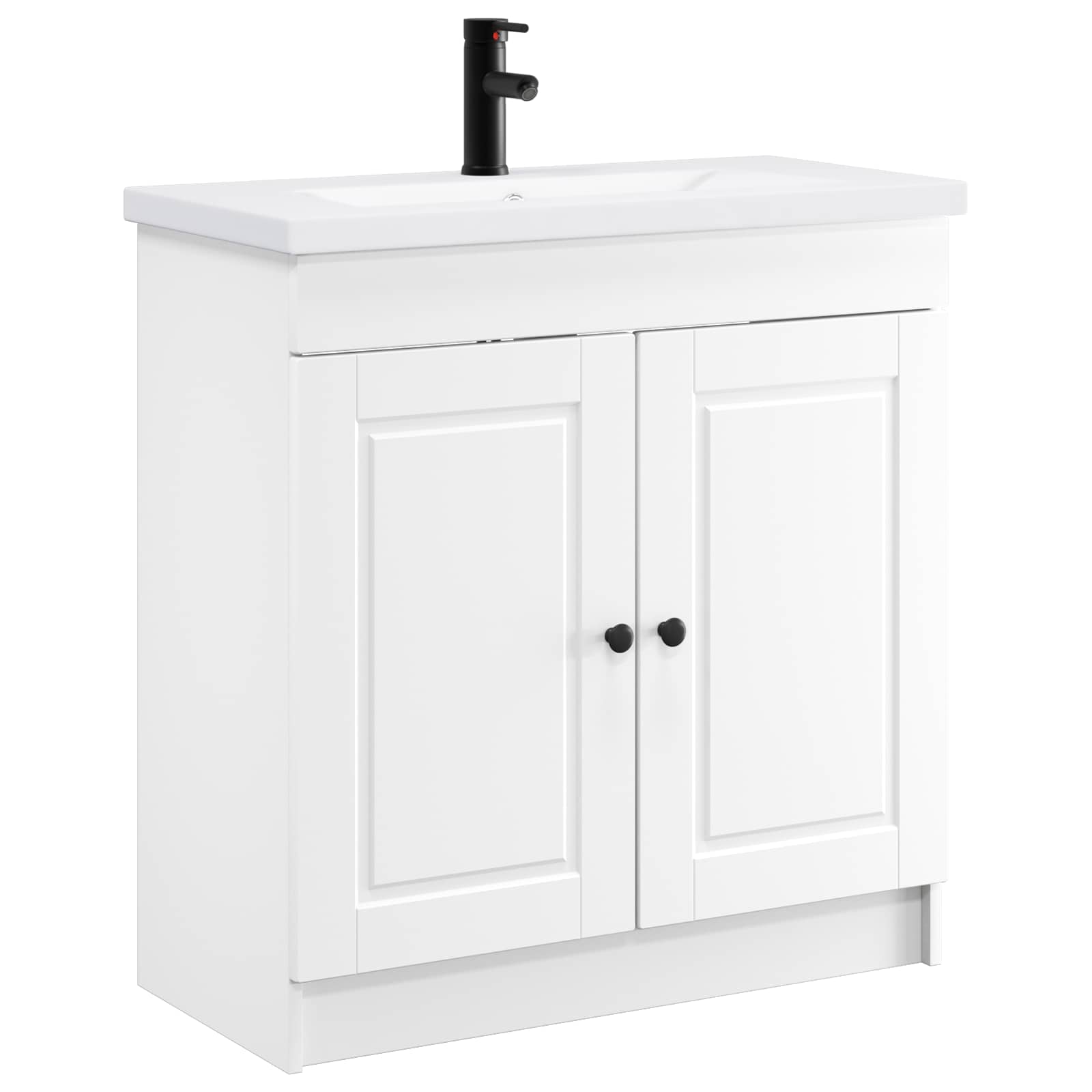 vidaXL Bathroom Furniture Set White 78.5 x 37.5 x 81 cm 2